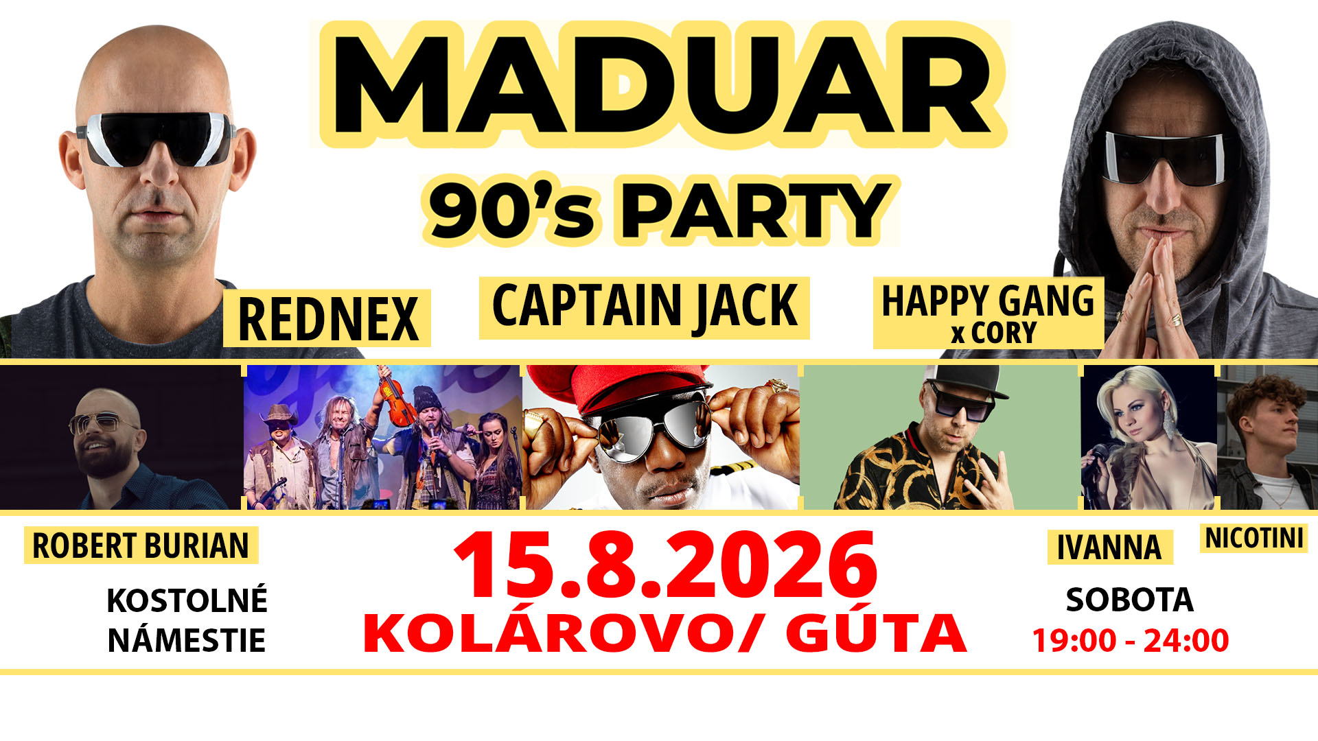 Kolárovo | MADUAR 90’s Party